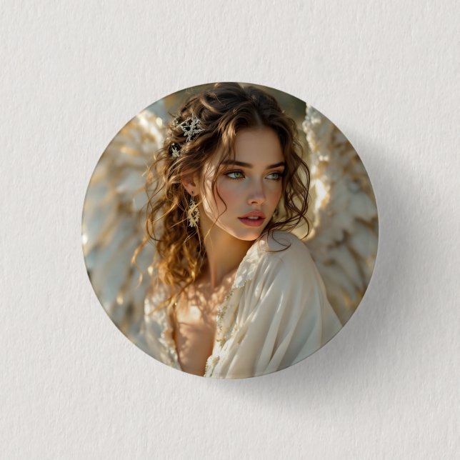 Twilight Guardian - Engel der Gilded Wings Button (Vorderseite)