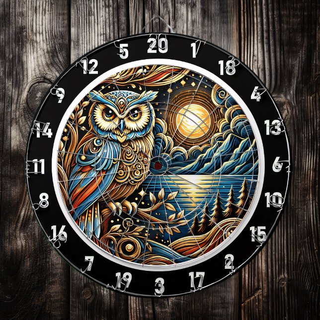 Twilight Guardian Owl Dartboard Art Dartscheibe (Von Creator hochgeladen)