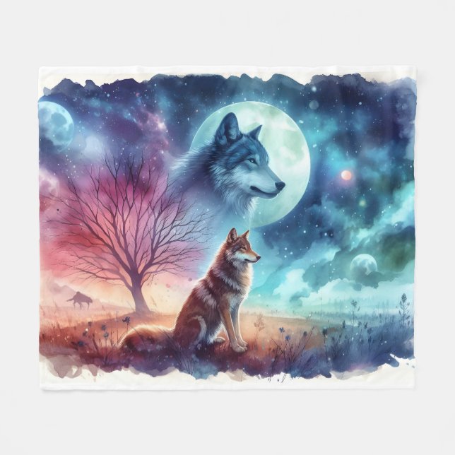 Twilight Guardians: Zwischen Erde und Geist Fleecedecke (Vorderseite (Horizontal))