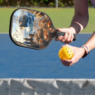Twilight Harvest Fischer sammeln Krebse Pickleball Schläger