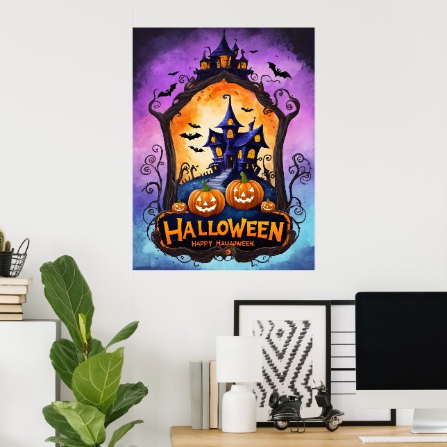 Twilight Haunt: Ein neugieriges Halloween-Abenteue Poster (Heimbüro)