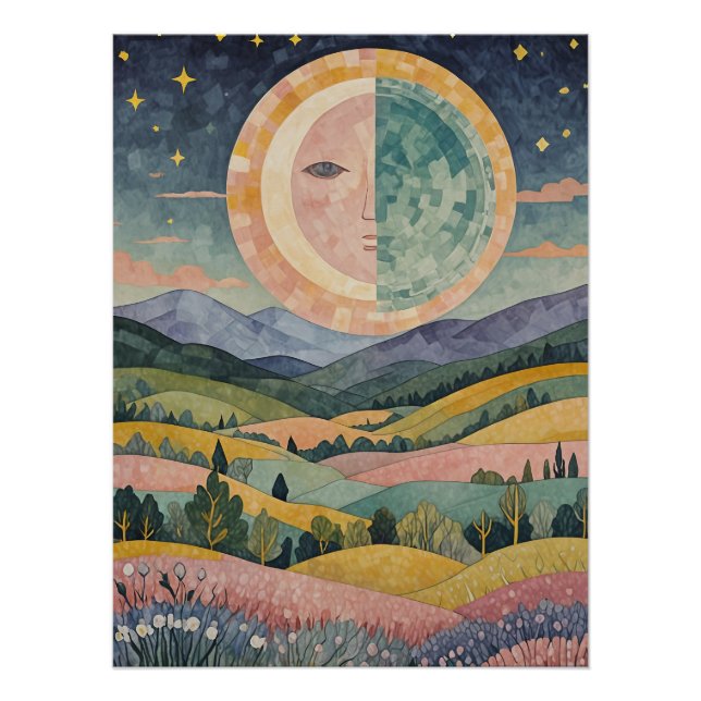 Twilight Hillside Poster (Vorderseite)