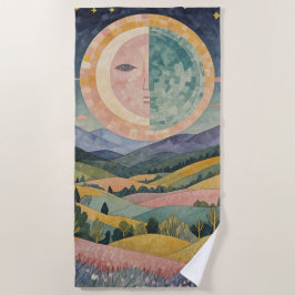 Twilight Hillside Strandtuch