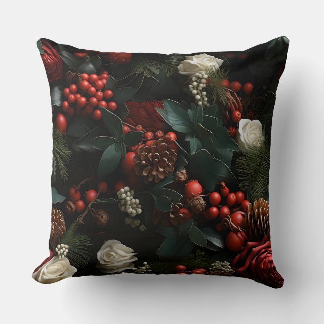 Twilight Holiday Bezauberung Botanik Kissen (Vorderseite)