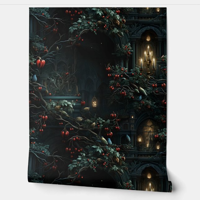 Twilight Holiday Bezauberung Botanik Tapete (Abrollen)