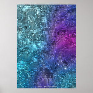 Twilight Hues Abstrakt Art von Indigo Lewis Poster