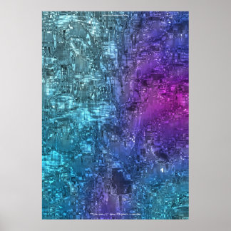 Twilight Hues Abstrakt Art von Indigo Lewis Poster