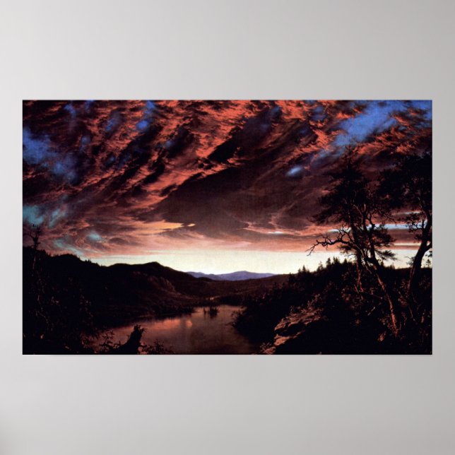Twilight in der Wildnis - Frederick Edwin Church Poster (Vorne)