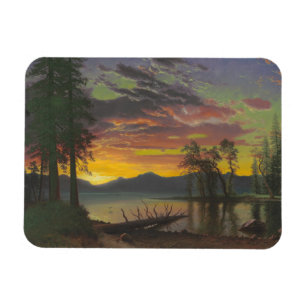 Twilight, Lake Tahoe, c.1870s (Öl auf Leinwand) Magnet