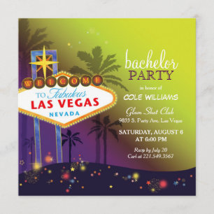 Twilight Las Vegas Junggesellenabschied Einladung