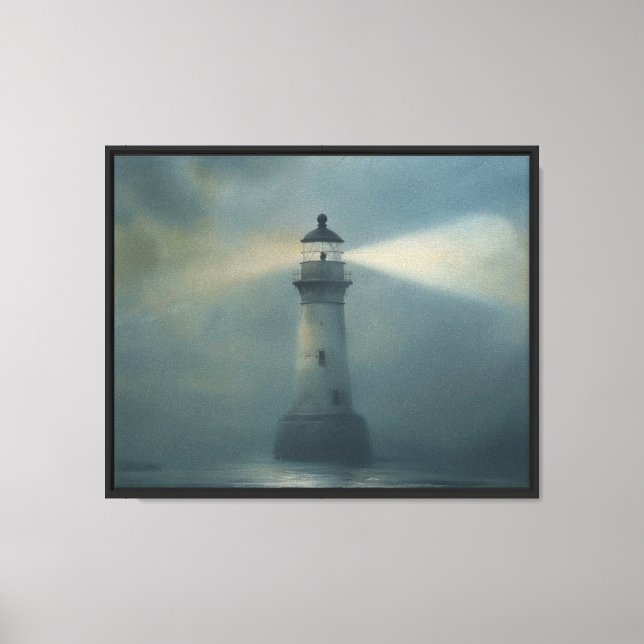 Twilight Lighthouse Leinwanddruck (Vorderseite)