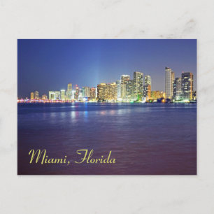 Twilight Miami, Florida Postkarte
