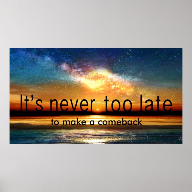 Twilight Milchstraße Poster (Vorne)