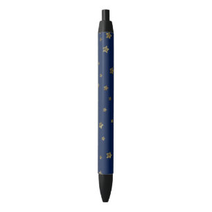 Twilight Navy und Gold Stars Kugelschreiber