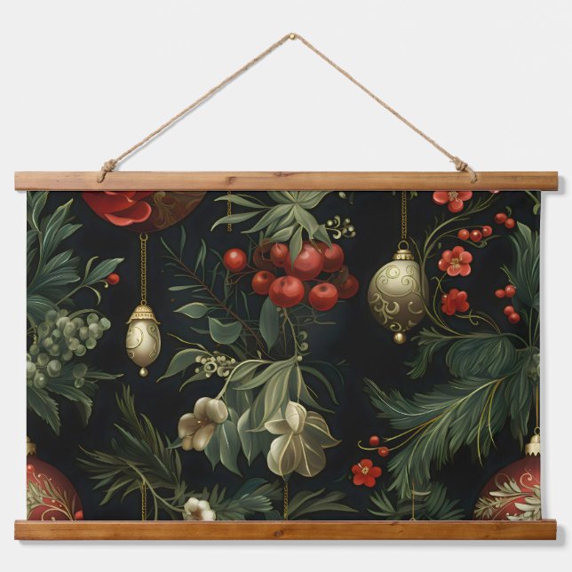 Twilight Ornament Garden Wandteppich Mit Holzrahmen (Vorne)