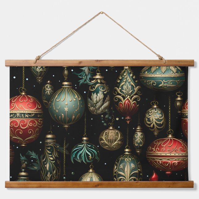 Twilight Ornament Garden Wandteppich Mit Holzrahmen (Vorne)