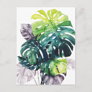 Twilight Palms - Split Leaf Postkarte