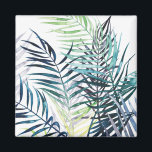 Twilight Palms - Tropische Blätter Magnet<br><div class="desc">"Twilight Palms I" von Grace Popp. Die tropische Vegetation im Aquarell-Stil.</div>
