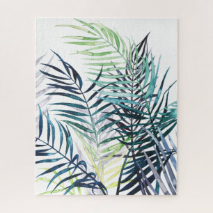 Twilight Palms - Tropische Blätter Puzzle