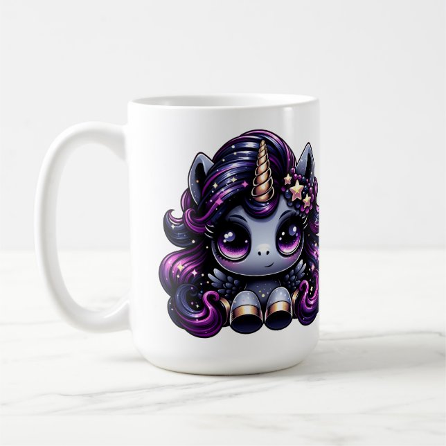 Twilight Pony Black Unicoron Glitzer Kaffeetasse (Links)