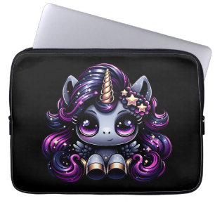 Twilight Pony Black Unicoron Glitzer Laptopschutzhülle