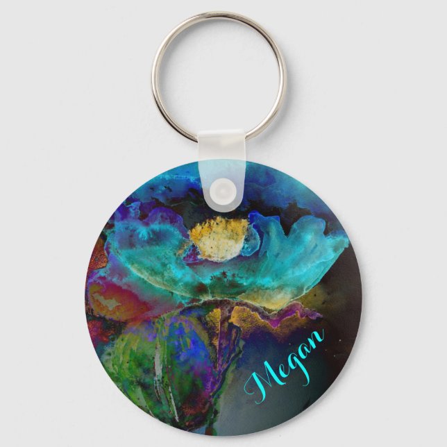 Twilight Poppy Schlüsselanhänger (Vorderseite)