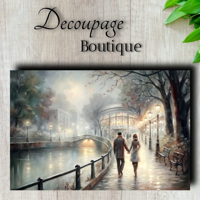 Twilight Rendezvous Decoupage Seidenpapier (Twilight Rendezvous Decoupage Tissue Paper)