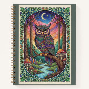 Twilight River Owl Zentangle Waldtagebuch Notizbuch