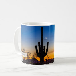 Twilight Saguaro Psalm 18:28 KJV Kaffeetasse