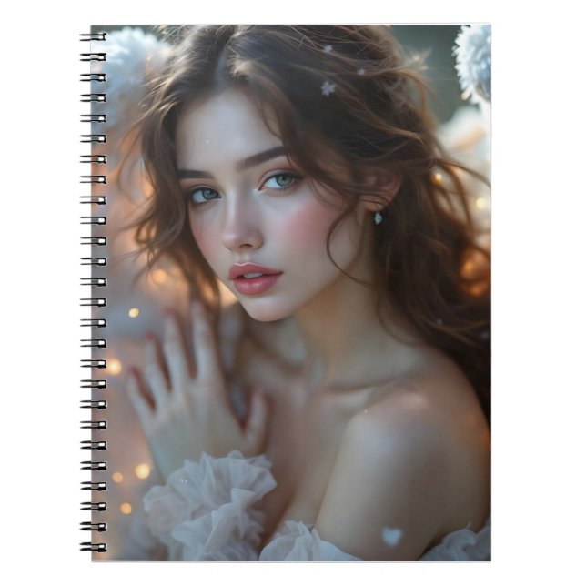 Twilight Seraph - Glühender Engel aus Abend Light Notizblock (Vorderseite)