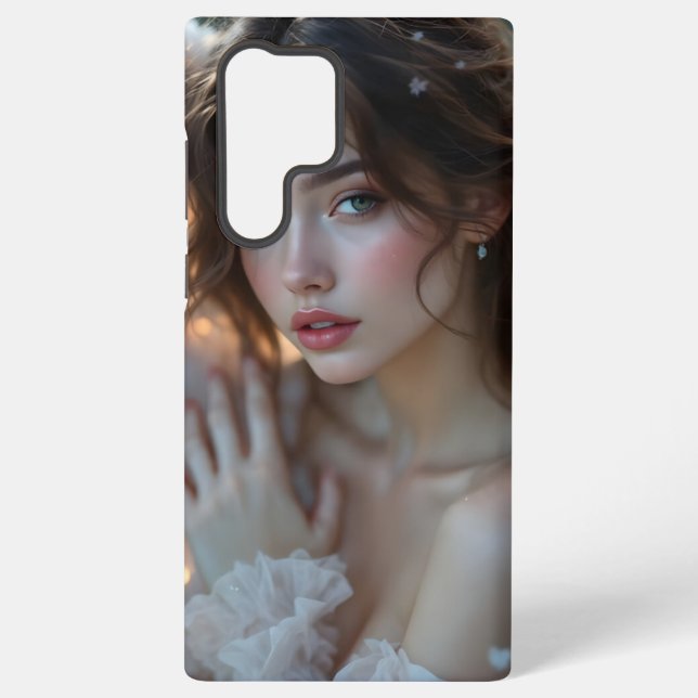 Twilight Seraph - Glühender Engel aus Abend Light Samsung Galaxy Hülle (Rückseite)