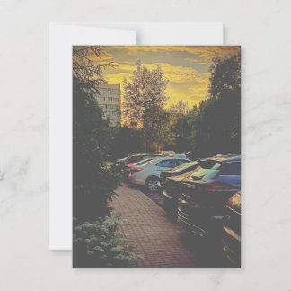 Twilight Silence Urban Postcard - Anpassbar Postkarte