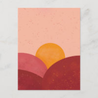 Twilight Sun Set Postkarten / Kunstdrucke