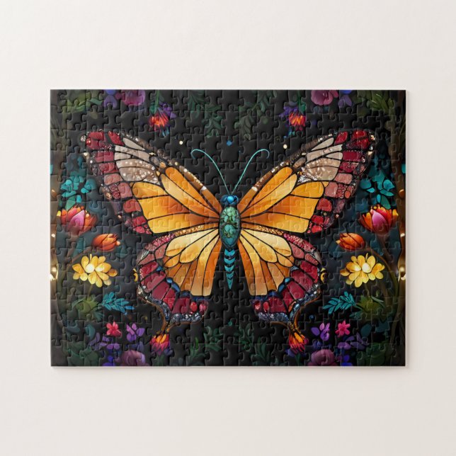 Twilight Symphony: Butterfly in einem kosmischen G Puzzle (Horizontal)