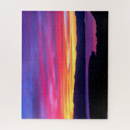 Twilight Symphony: Painted Sky über Newfound Lake Puzzle