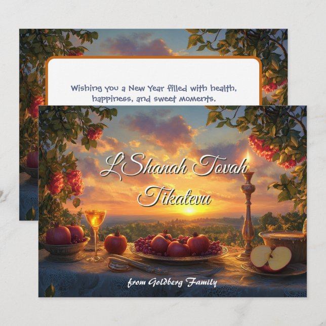 Twilight Table of Blessings Karte  (Vorne/Hinten)