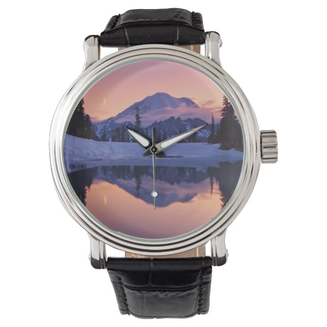 Twilight, Tarn und Crescent Moon Armbanduhr (Vorderseite)