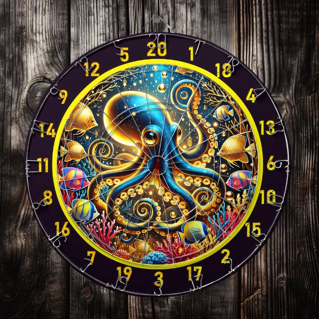 Twilight Tide Octopus Dartboard Dartscheibe (Von Creator hochgeladen)