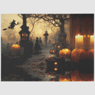 Twilight Vintag Halloween Szene Decoupage Seidenpapier