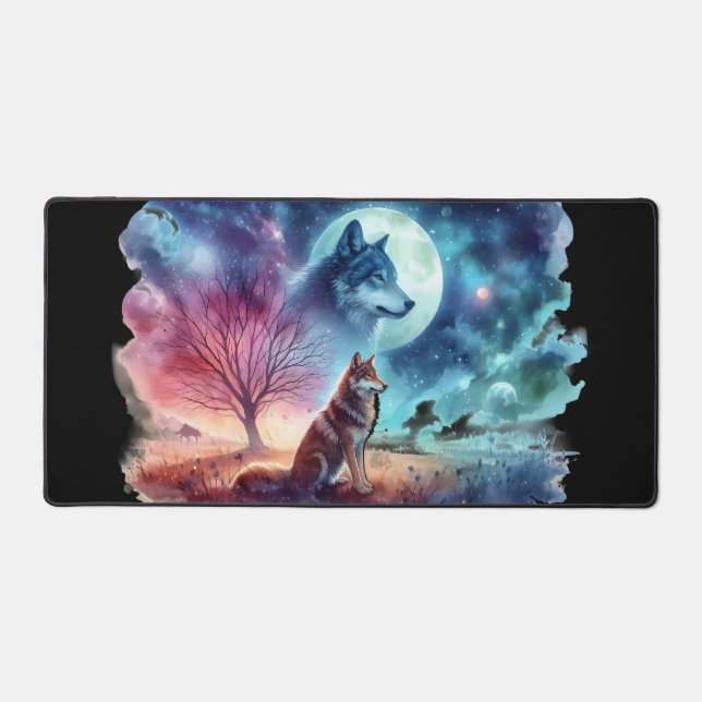 Twilight-Wächterwolf Schreibtischunterlage (Vorderseite)