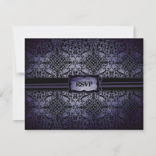 Twilight Wedding RSVP Card A Karte (Vorderseite)