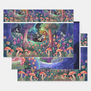 Twilight Woodland Fantasy, Nature's Fairyland Geschenkpapier Set