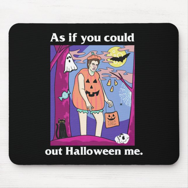 Twillight Spooky Jahreszeit, als ob Sie die Schwel Mousepad (Vorne)