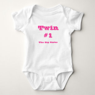 Twin#1, die große Schwester Baby Strampler