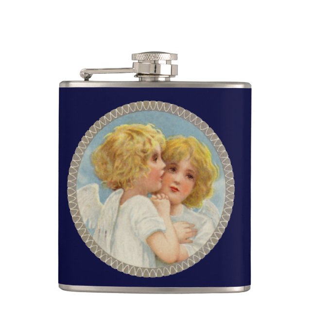 Twin Angels Flask Flachmann (Vorderseite)