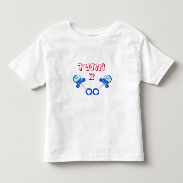 Twin B Boy/Junge Kleinkind T-shirt (Vorderseite)