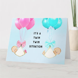 Twin Babies Karte