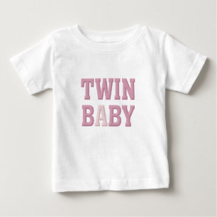 Twin Baby A (rosa) Baby T-shirt