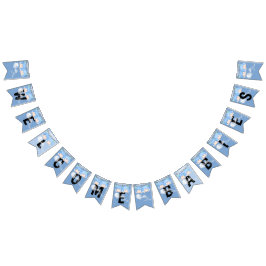 Twin Baby Boys Babydusche Wimpelkette