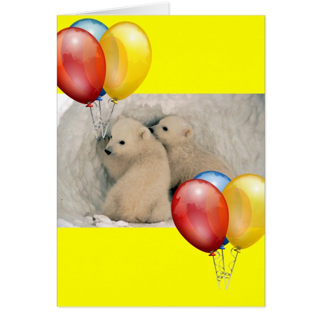 TWIN BABY POLAR BEARS (Vorne)